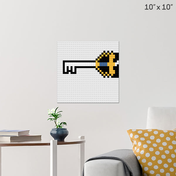 Kingdom Hearts - Key Blade Brick Poster