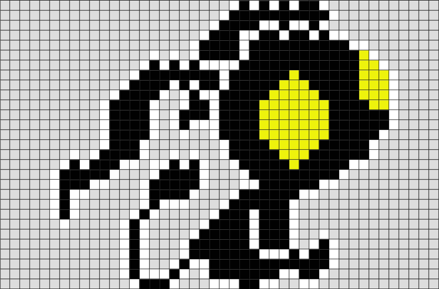 Heartless Symbol Pixel Art