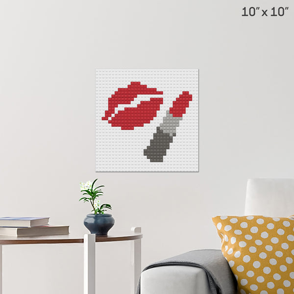 Kiss Brick Poster