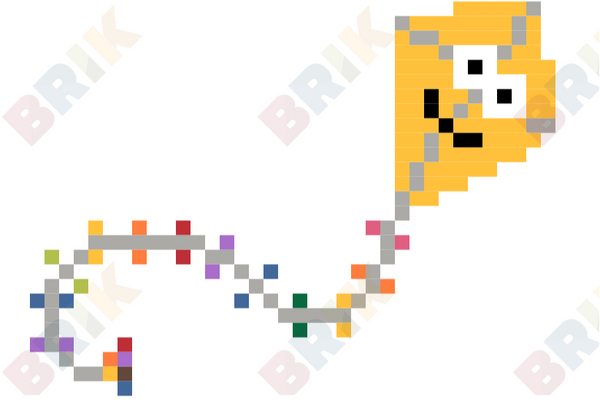 Kite Flying Day Pixel Art