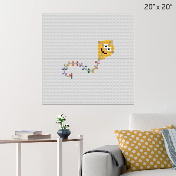 Kite Flying Day Brick Poster