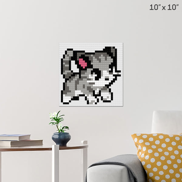 Kitten Brick Poster