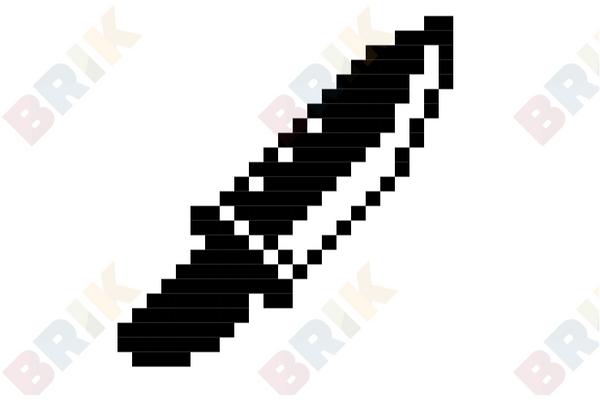 Knife Pixel Art