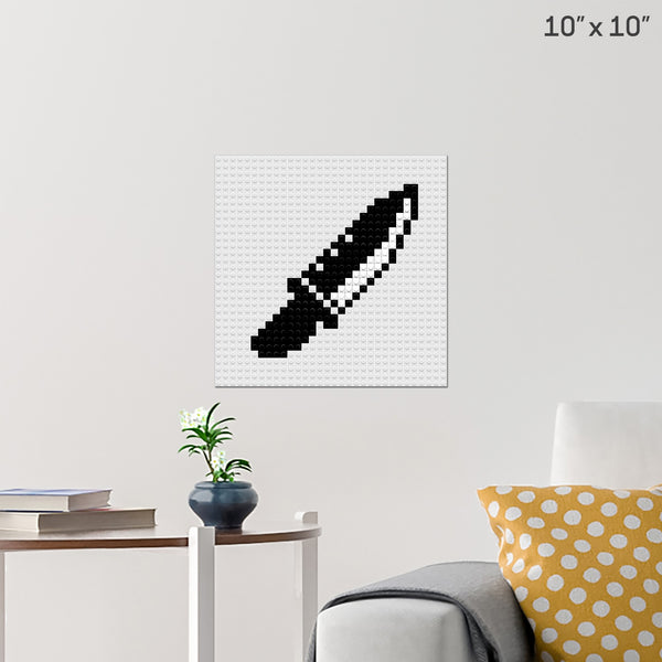 Knife Brick Poster