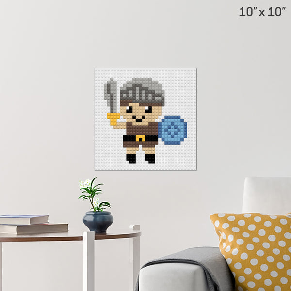 Knight Brick Poster