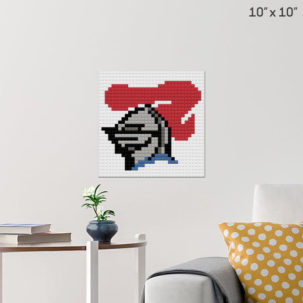 Knight Brick Poster