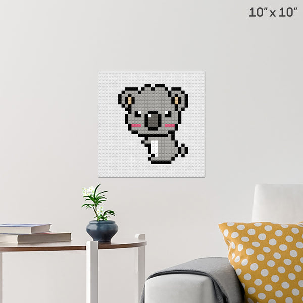 Koala Brick Poster