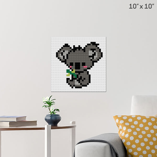 Koala Brick Poster