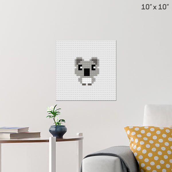 Koala Brick Poster