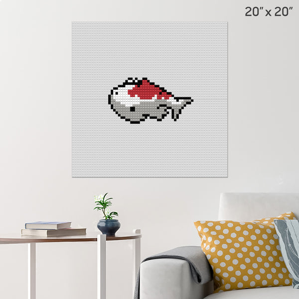 Koi Fish Brick Poster