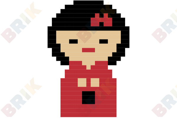 Kokeshi Pixel Art