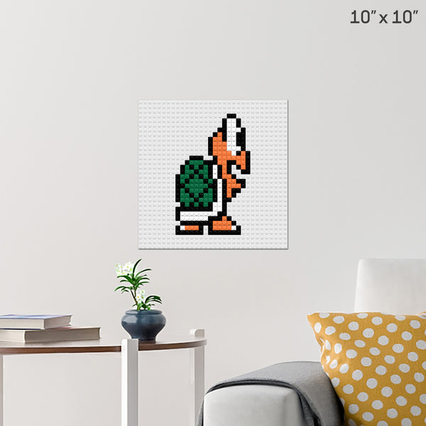 Koopa Mario Turtle Brick Poster