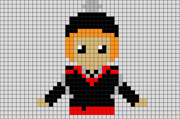 Kristoff Frozen Pixel Art