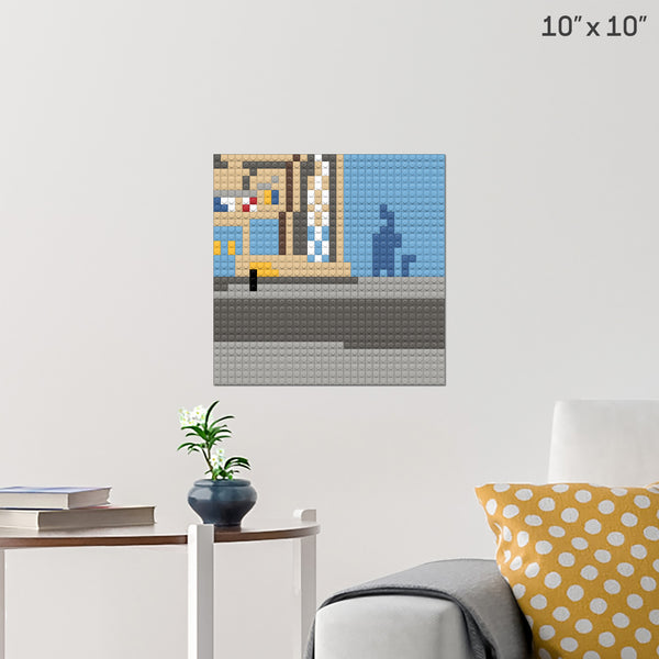 Krusty Krab 4 Brick Poster