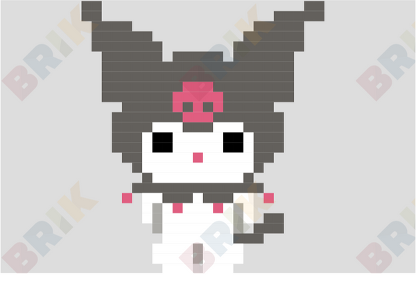 Kuromi Pixel Art