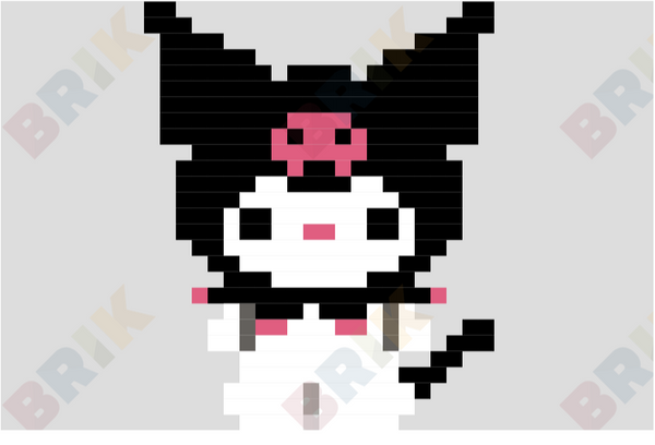 Kuromi Pixel Art