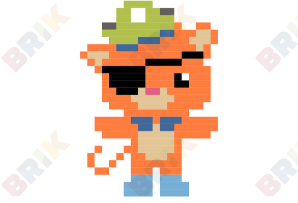 Kwazii Cat Pixel Art