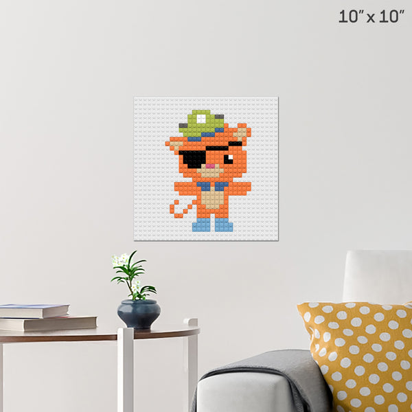 Kwazii Cat Brick Poster