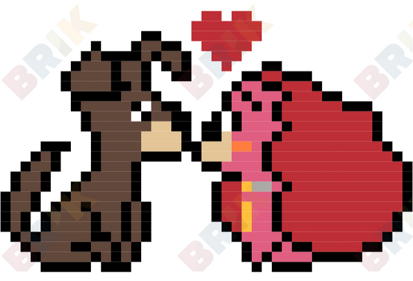 Lady and the Tramp Pixel Art