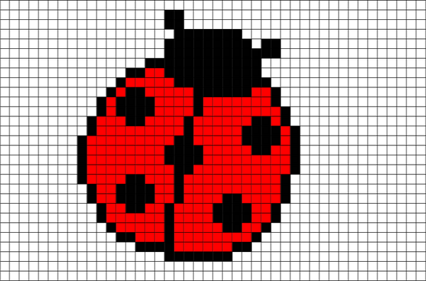 Lady Bug Pixel Art