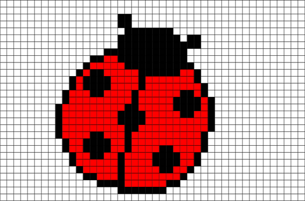 Lady Bug Pixel Art