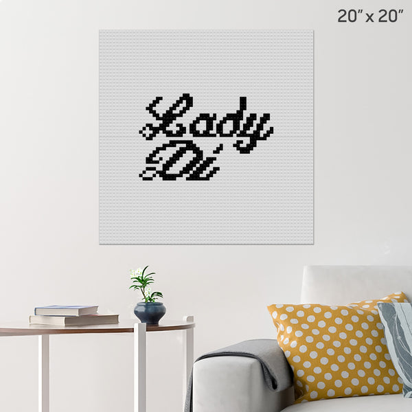Lady Di Brick Poster