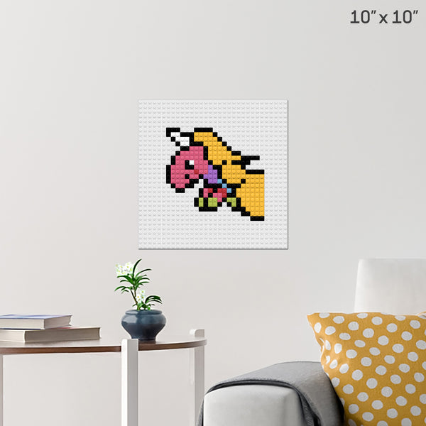 Lady Rainicorn Brick Poster