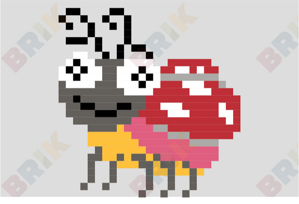 Ladybug Pixel Art