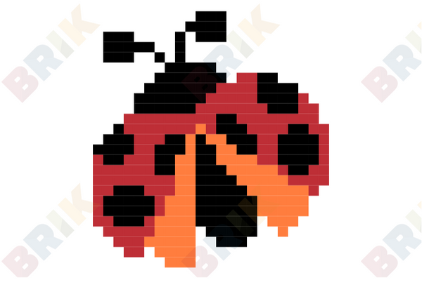Ladybug Pixel Art