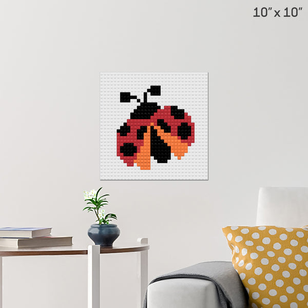 Ladybug Brick Poster