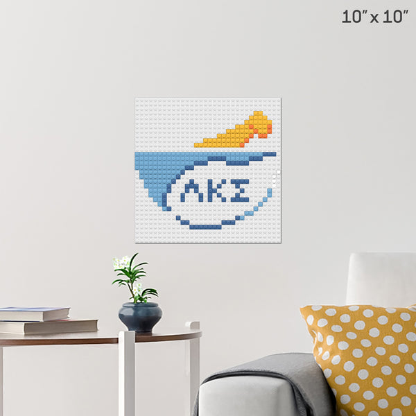LAMBDA KAPPA SIGMA MORTAR PESTLE BRIK TILE Brick Poster