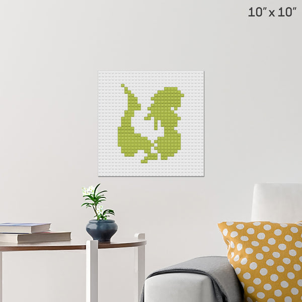 Lamia Scale Brick Poster