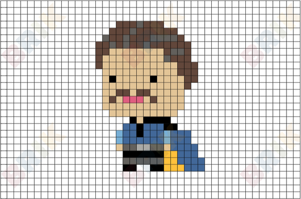 Lando Calrissian Pixel Art