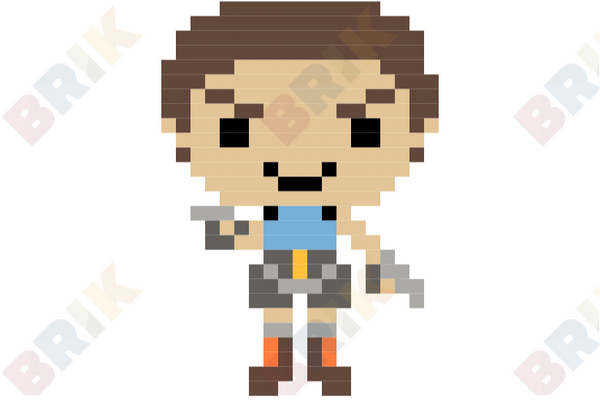 Lara Croft Pixel Art