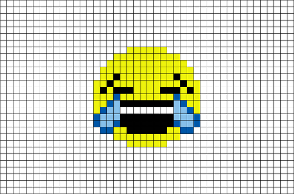 Laugh Emoji Pixel Art