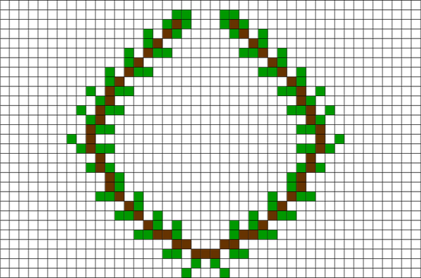 Leaf Crown Pixel Art