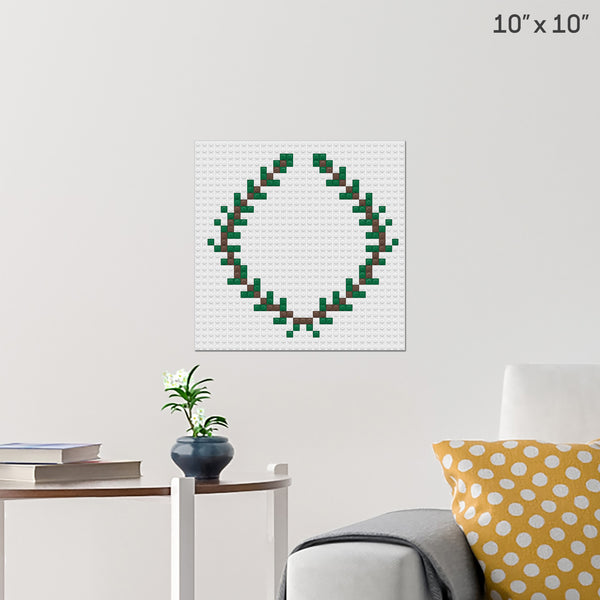 Leaf Crown Brick Poster