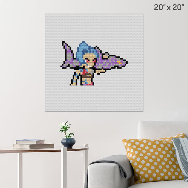 League of Legends Jinx Brick Poster