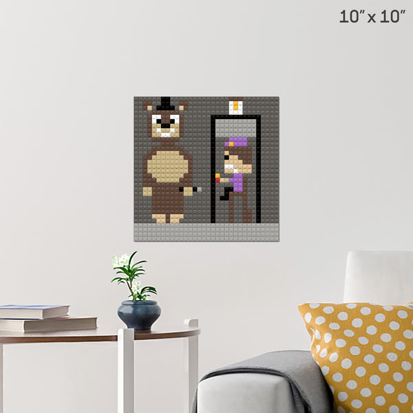 left hall way Brick Poster