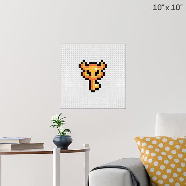 Legend of Zelda Big Key Brick Poster