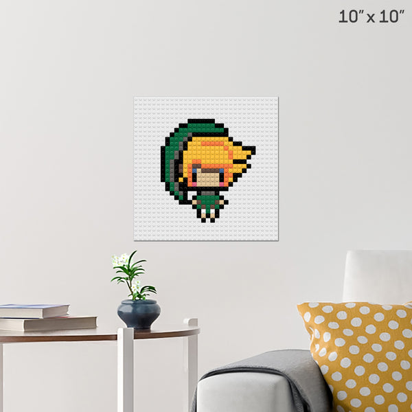 Legend of Zelda Brick Poster