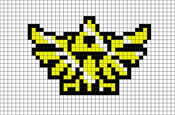 Legend of Zelda Triforce Pixel Art