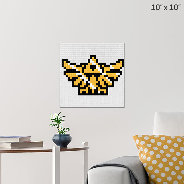 Legend of Zelda Triforce Brick Poster