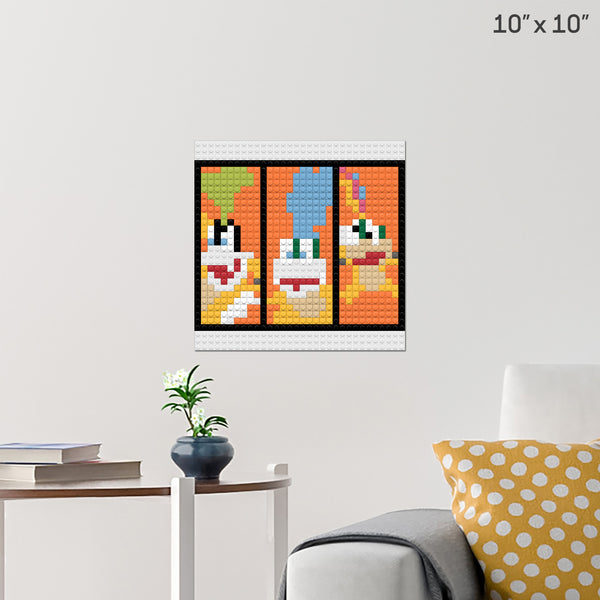 lemmy larry and iggy smash Brick Poster