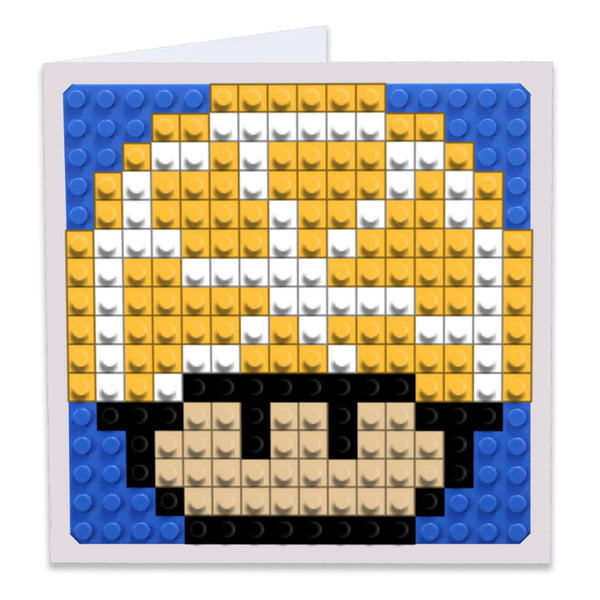 Lemon Mario Mushroom Greeting Card