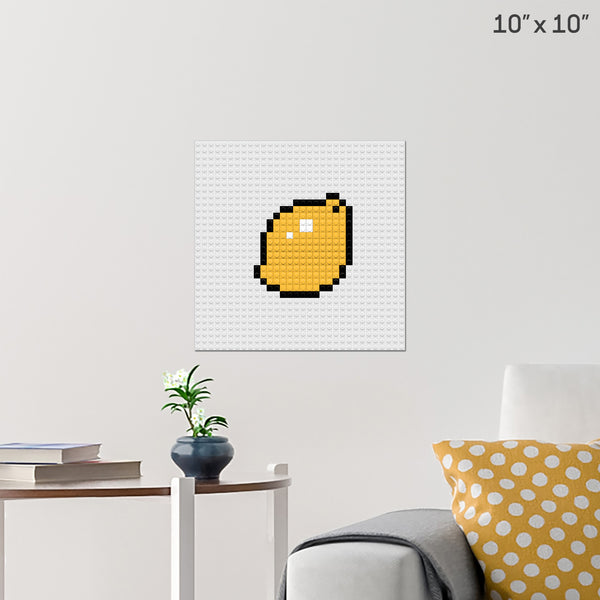 Lemon Brick Poster
