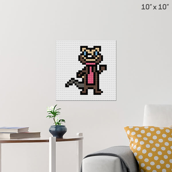 Lemur Brick Poster