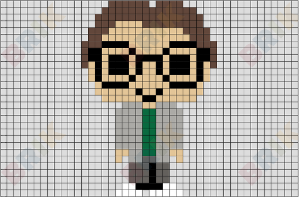 Leonard Hofstadter Pixel Art