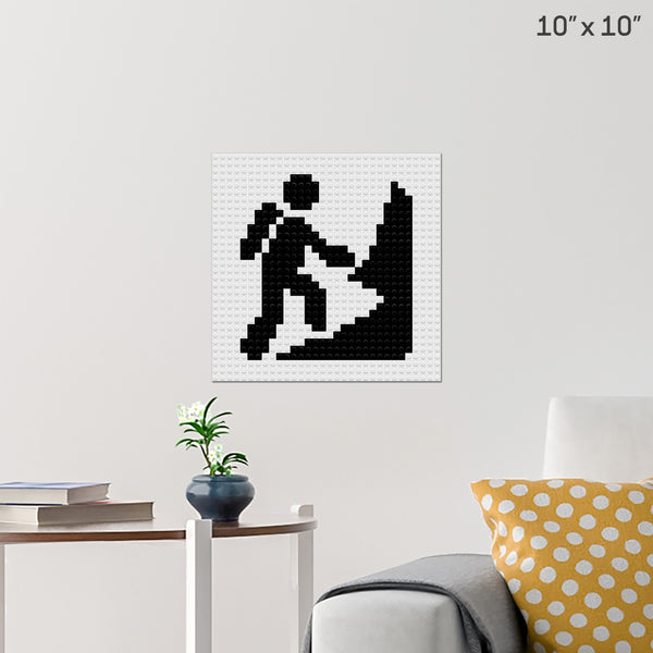 Let's Go Hiking Brick Poster