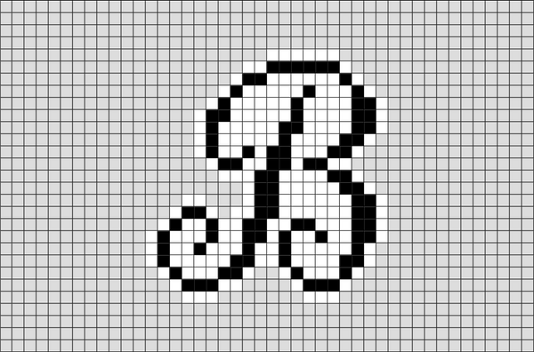 Letter Pixel Art